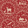 Tilda Merry Little Christmas Fabric | Paperscenes Burgundy