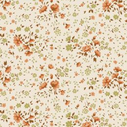 Tilda 108'' Wideback Fabric | Ellie Floral - Ginger/Olive
