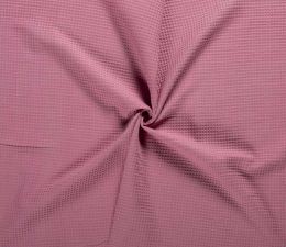 Cotton Waffle Fabric | Redwood
