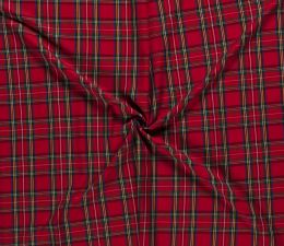 Premium Scottish Check Fabric | Wide Width Red