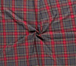Premium Scottish Check Fabric | Wide Width Green Grey