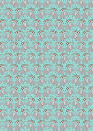 Rainbows Fabric | Rainbow Elephants Blue