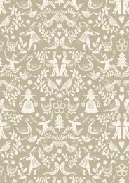 The 12 Days Of Christmas Fabric | 12 Days Of Christmas Natural