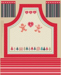 Gingerbread Season Fabric | Apron Panel