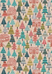 Gingerbread Season Fabric | Forest Light Butterscotch