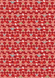 Gingerbread Season Fabric | Gingerbread People Red