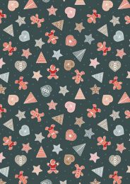 Gingerbread Season Fabric | Gingerbread Scatter