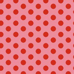 Tilda Medium Dots Classic Fabric | Salmon