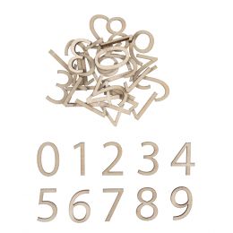 Christmas Embellishments | Wooden Advent Calendar Numbers, 39pcs