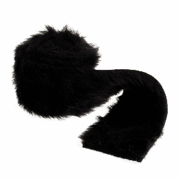 Faux Fur Rolls, 2m x 80mm | Black