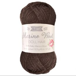 Tilda Yarn For Doll Hair | Dark Brown