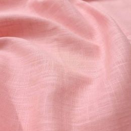 Premium Enzyme Washed Linen Touch Fabric | Rose