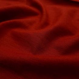 Premium Enzyme Washed Linen Touch Fabric | Dark Red