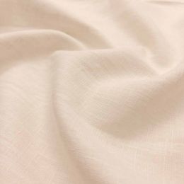 Premium Enzyme Washed Linen Touch Fabric | Ivory