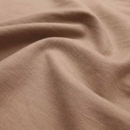 Premium Enzyme Washed Linen Touch Fabric | Stone