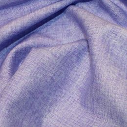 John Louden Linen Texture Fabric | Cornflower
