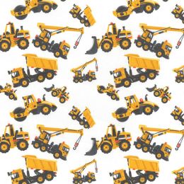 Rose & Hubble 60" Digital Cotton Fabric | Heavy Machinery