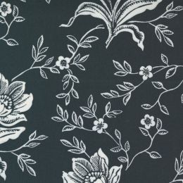 Moda Extra Wide Quilt Backing | Woodcut Floral Coal