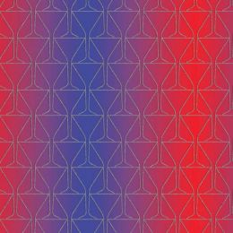 Mixology Fabric | Glass Silhouette Ombre