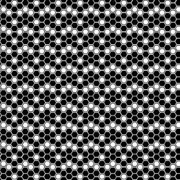 Buzzworthy Fabric | Honeycomb Black / White