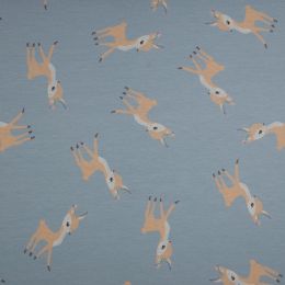 French Terry Fabric | Bambi Dusty Blue