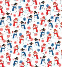 Christmas Fun Fabric | Happy Snowmen