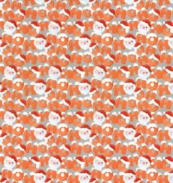 Christmas Fun Fabric | Ho Ho Ho Santa Grey