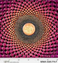 Mindful Mandalas Fabric - P&B Textiles | Panel - Pink Ray