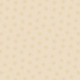 Celtic Faeries Lewis & Irene Fabric | Celtic Flowers Dark Cream Gold Metallic