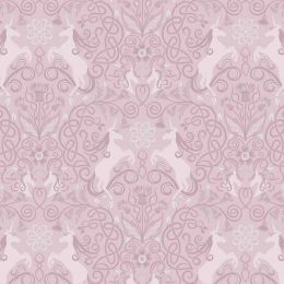 Celtic Faeries Lewis & Irene Fabric | Unicorn Soft Heather Silver Metallic