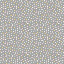 Spring Hare Lewis & Irene Fabric | Small Daisies Grey