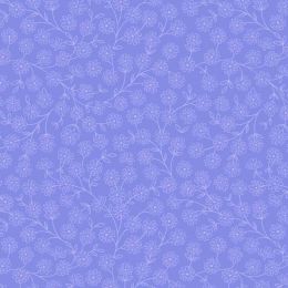 Spring Flowers Lewis & Irene Fabric | Floral Vines Cornflower Blue