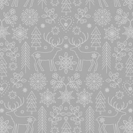 Saariselkä Lewis & Irene Fabric | Saariselkä Grey