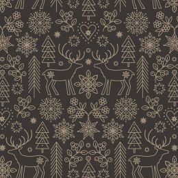 Saariselkä Lewis & Irene Fabric | Saariselkä Charcoal