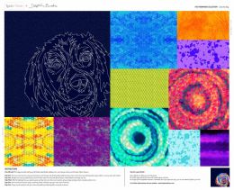 Delphine Brooks Farmyard Fabric | Lola The Dog Panel