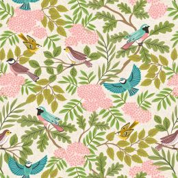 Clearbury Down Lewis & Irene Fabric | Clearbury Birds Cream