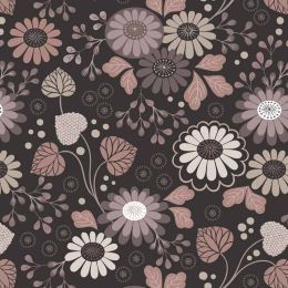 Wide Width Lewis & Irene Fabric | Floral Dark Earth