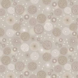 Wide Width Lewis & Irene Fabric | Dandelions Cream Linen
