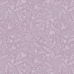 Wide Width Lewis & Irene Fabric | Mono Thistle Light Lavender