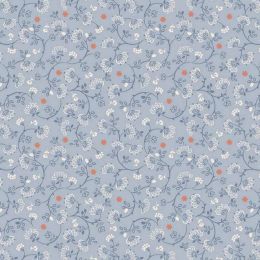 Wide Width Lewis & Irene Fabric | Flower Chains Blue