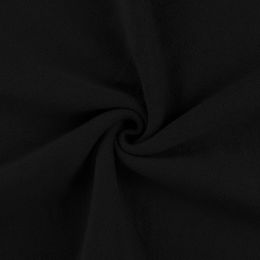 Terry Backed Fleece Fabric | Black
