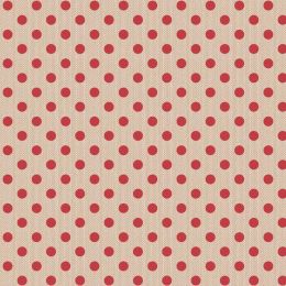 Creating Memories Woven Tilda Fabric | Polkadot Red