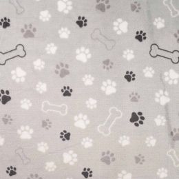 Super Soft Fleece | Paws and Bones Grey