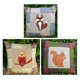 Quilting Antics Pattern | Woodland Friends Cushions