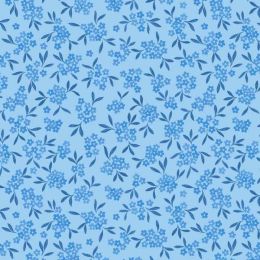 Forget Me Not Lane Lewis & Irene Fabric | Forget Me Not Light Blue