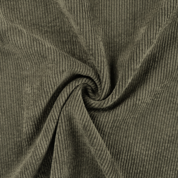 8w Washed Corduroy Fabric | Khaki