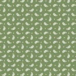 Indian Summer Fabric by Stuart Hillard | Mini Floral Green