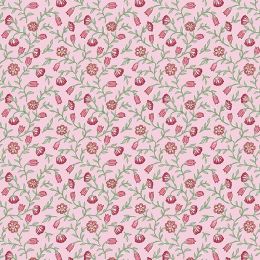 Indian Summer Fabric by Stuart Hillard | Climbing Flowers Pink