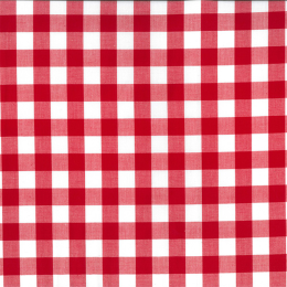 Berkshire Yarn Dyed Cotton Gingham Fabric, 17mm | Red