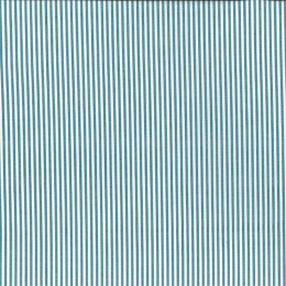 Berkshire Yarn Dyed Cotton Stripe Fabric, 3mm | Teal